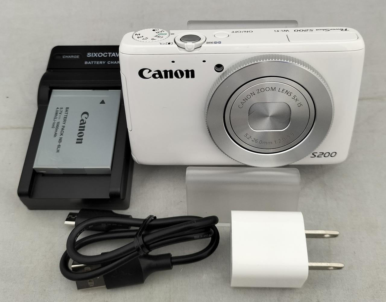 Canon Compact Digital Camera Model number: PowerShot S200 Used in