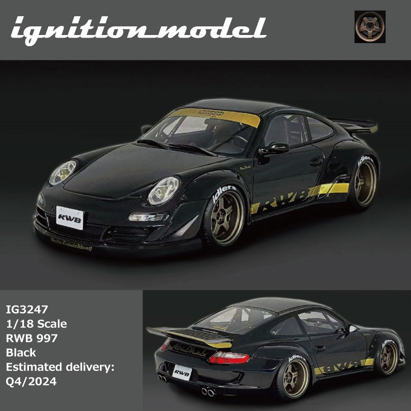 PREORDER Ignition Model 1/18 RWB 997 Black IG3247 (Approx. Release
