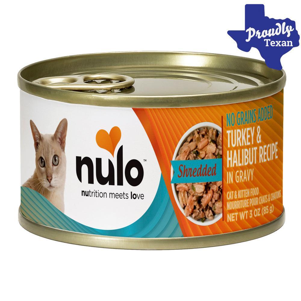 Nulo Freestyle Shredded Turkey & Halibut Canned Cat Food in Austin