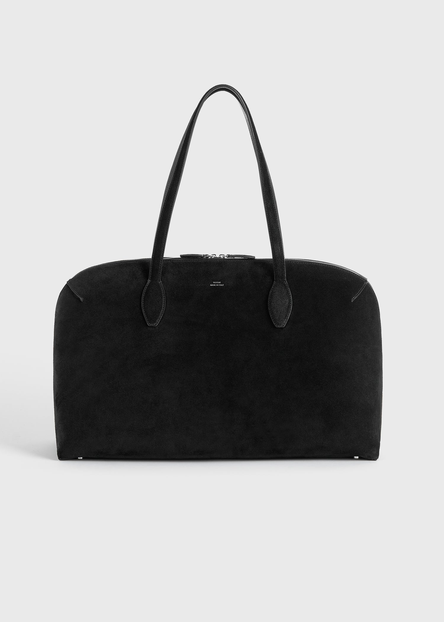 Suede day tote black – TOTEME