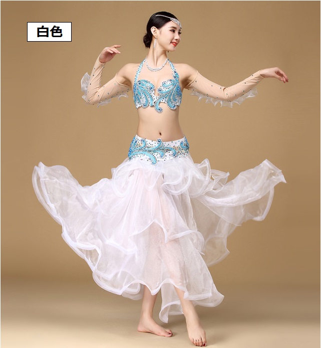 ベリーダンス衣装コスチューム -発表会用☆3点セットWQ01189