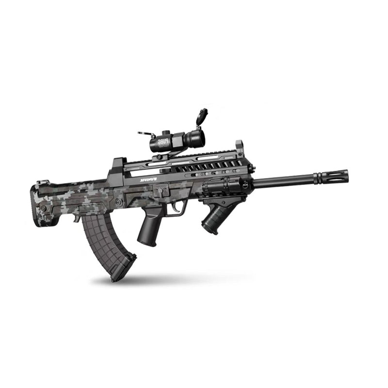 QBZ-97 電動水鉄砲 大人用 3連射/フルオート対応 10-15m長射程 大容量