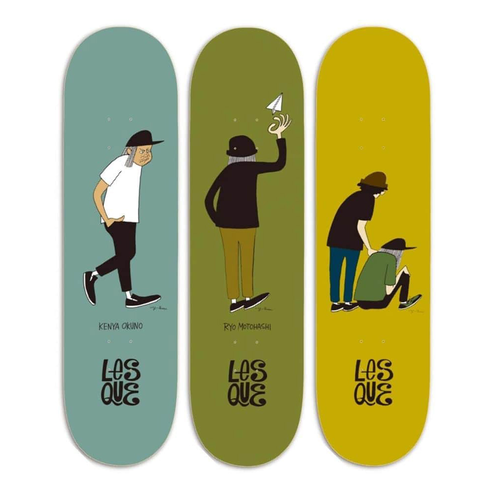 スケートボード3点セットSkateboard Deck (3 pieces)|花井祐介 x