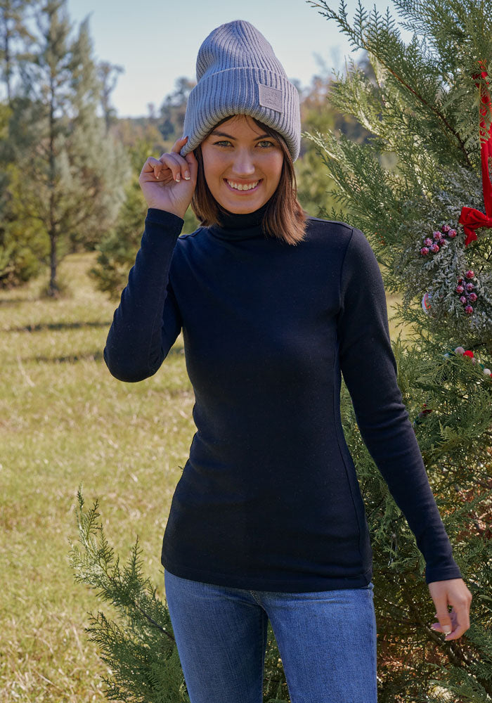 Warm Merino Wool Turtleneck for Women | Woolx Peyton Turtleneck