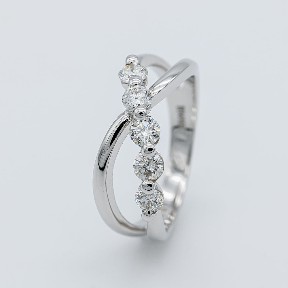 K14WG ダイヤリング