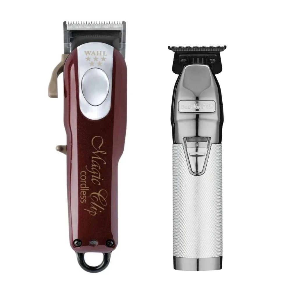 Wahl Magic Clip Cordless Clipper & BaBylissPRO SilverFX Trimmer
