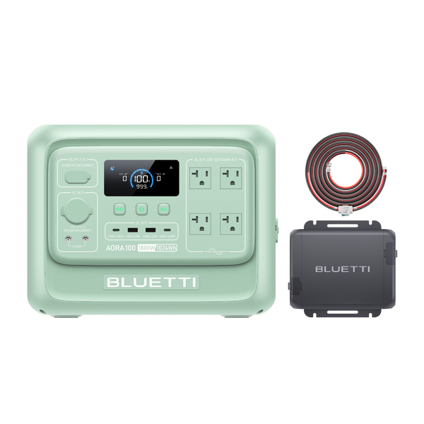 BLUETTI ポータブル電源 AORA 100 V2 +Charger 1 | ミントグリーン