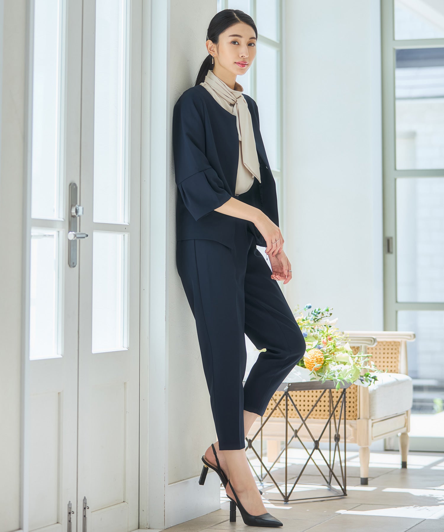 セットアップ レディーススーツ ジャケットdsz0124 ネイビー – [公式