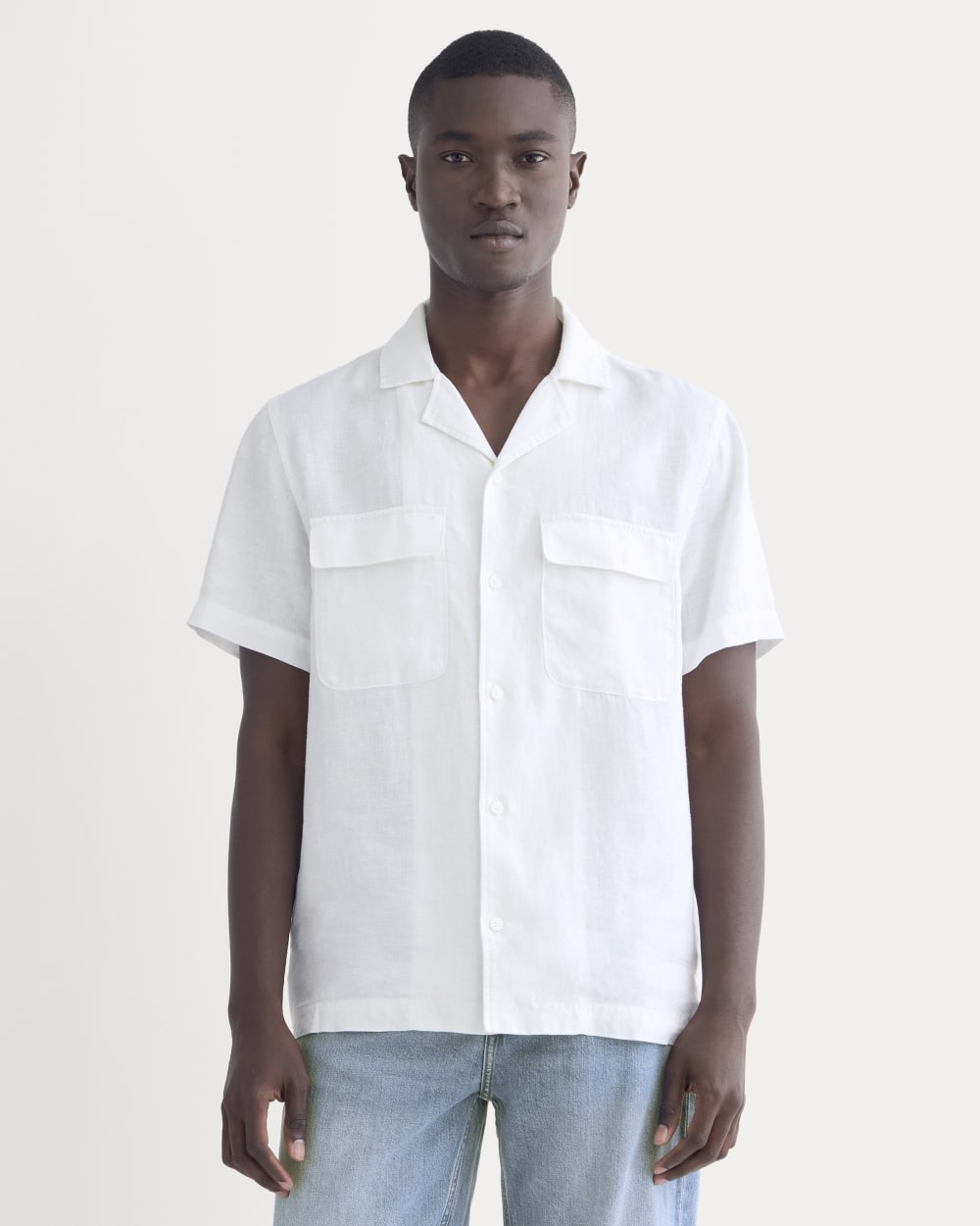 The Resort Shirt in Linen | White – Everlane