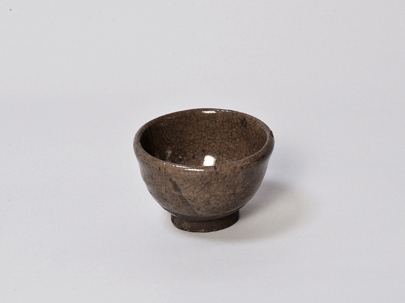 美濃 飴釉 平盃 小皿 No.1 古道具 古美術 アンティーク 美濃古窯 美濃