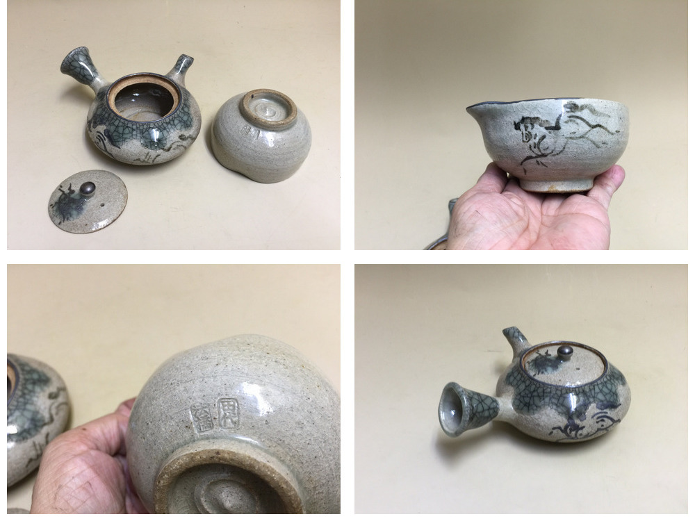 ギャラリー辰巳 - 相馬駒焼茶器 田代法橋銘 | 古美術品専門サイト