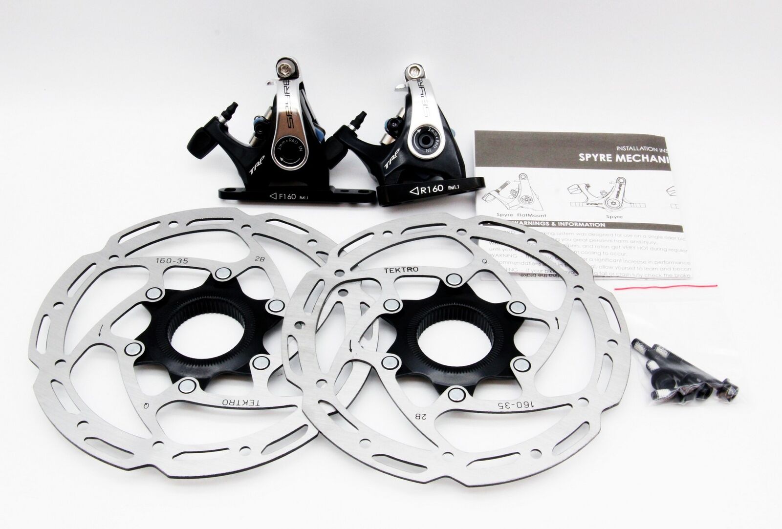 TRP Spyre Bicycle Flat-Mount Disc Brake Calipers with Tektro