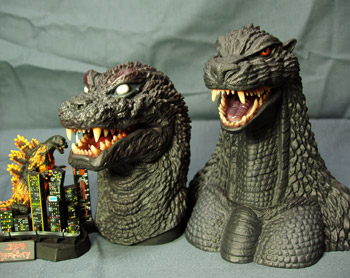 GMKゴジラミニチュアヘッド ＆ ファイナルウォーズゴジラミニチュアヘッド