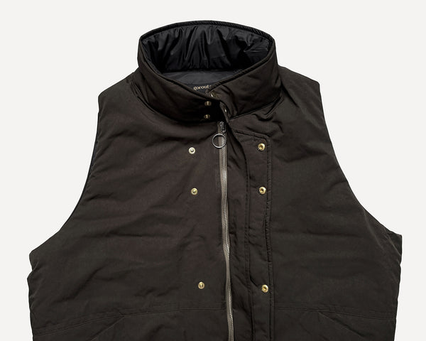 DOUBLE FRONT VEST K.BROWN | gorouta