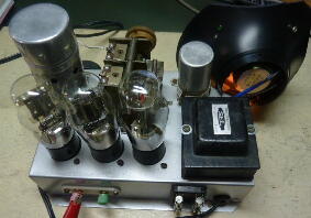 ST管の並四ラジオ