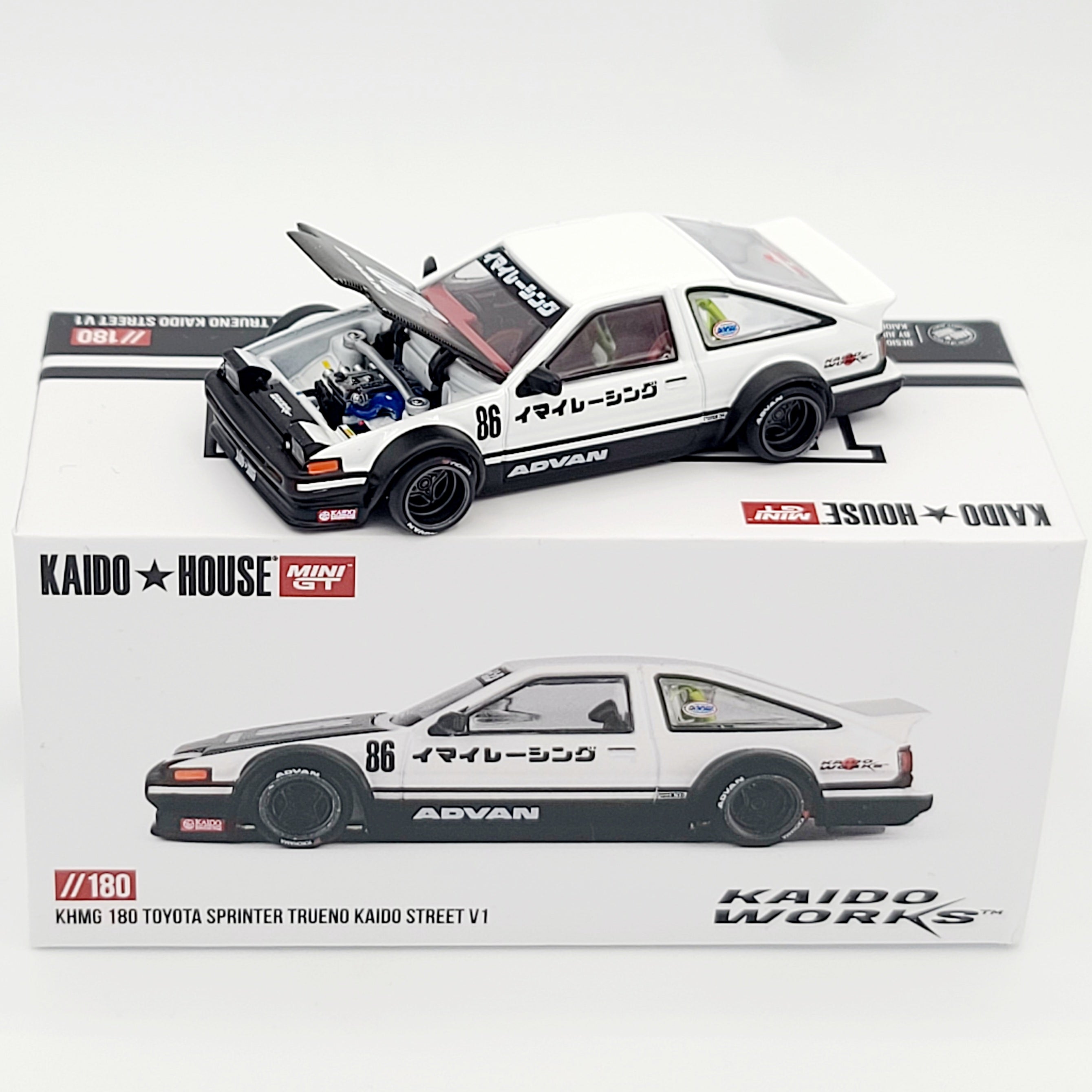 Kaido House x Mini GT Toyota AE86 Sprinter Trueno Kaido Street V1 - 1: