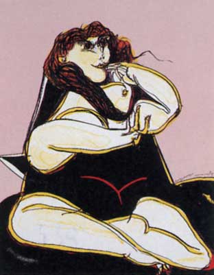 池田満寿夫【Margaret's Garden】 シルクスクリーン 池田満寿夫