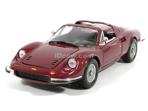 1970 Ferrari Dino 246 GTS diecast model car 1:18 scale die cast by