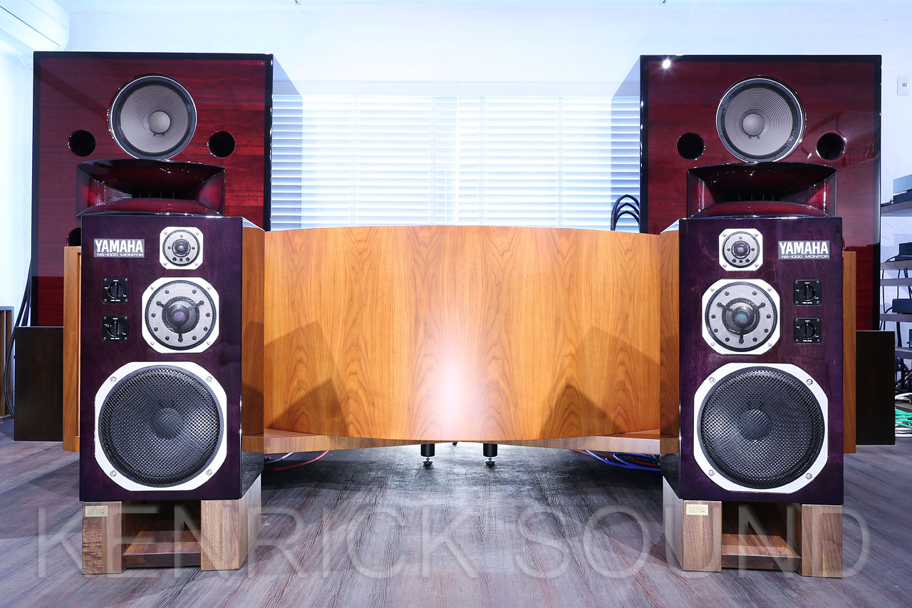 新品ユニット+コンデンサー YAMAHA NS-1000M パープルハート塗装