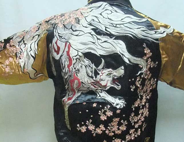 絡繰魂 からくりたましい 九尾 狐 スカジャン