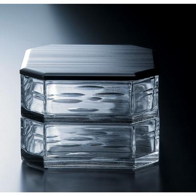 義山 ガラス二段重 義山 ガラス二段重 義山 ガラス二段重 義山 ガラス