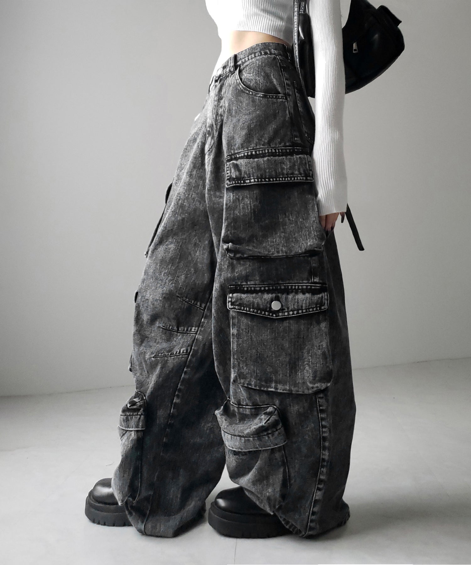 デニムセットアップ着用可能 】ヴィンテージケミカルブリーチヘビー