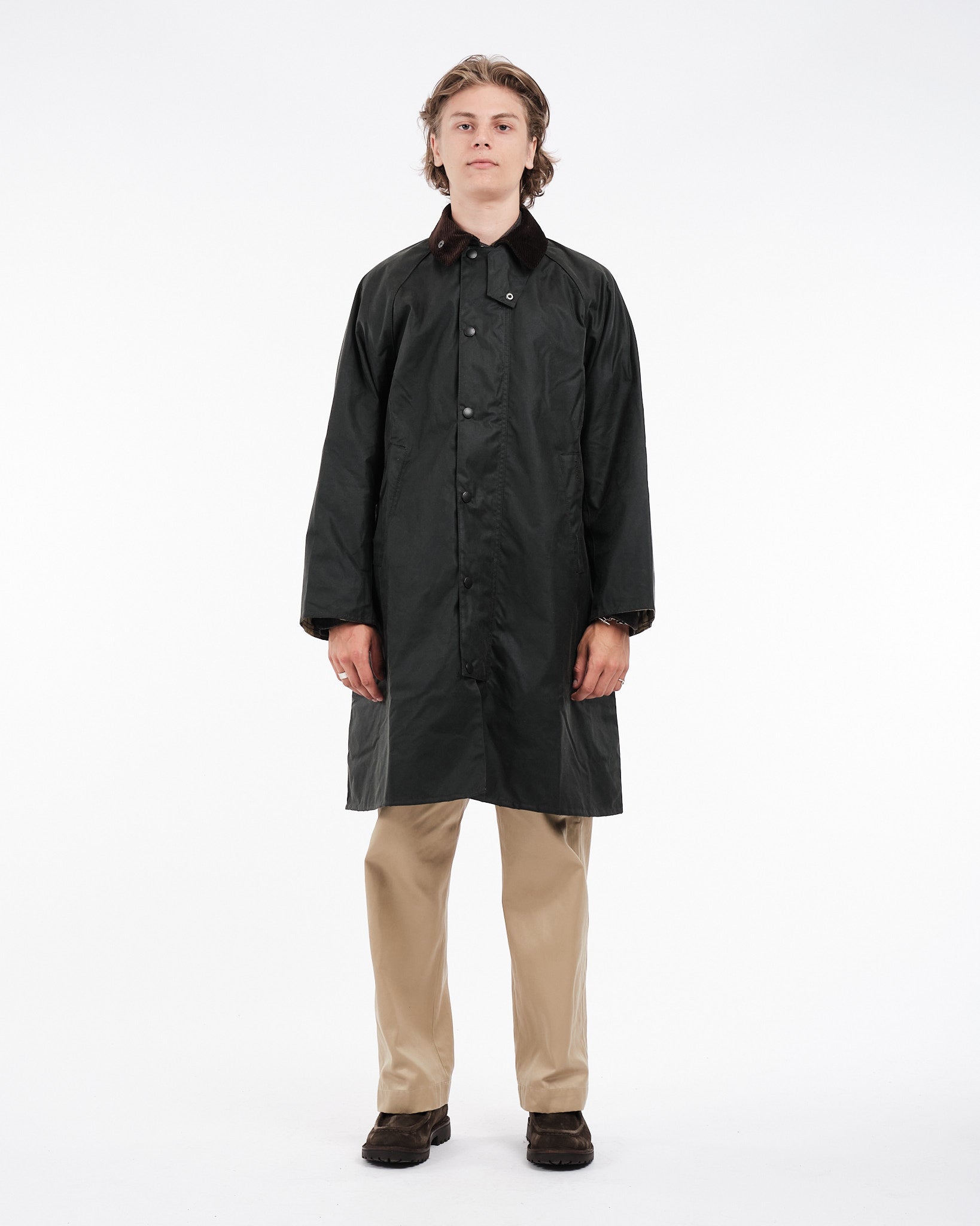 Modified Exmoor Wax Coat Sage by Barbour - Meadow