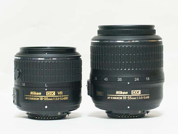 ニコン AF-S DX NIKKOR 18-55mm f/3.5-5.6G VR II 沈胴式コンパクト