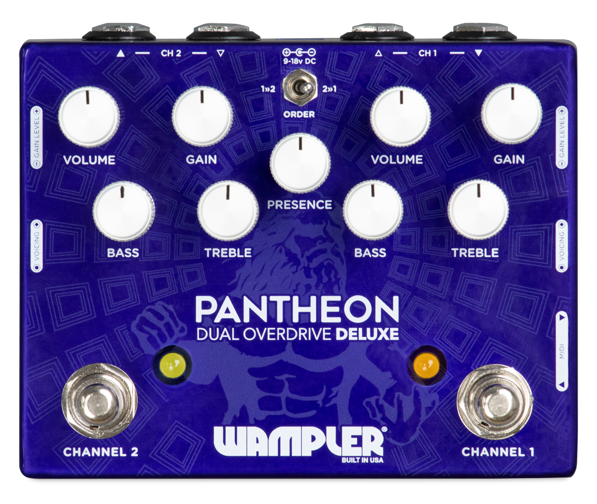 新製品情報]WAMPLER PANTHEON DELUXE DUAL OVERDRIVE | Musette Japan