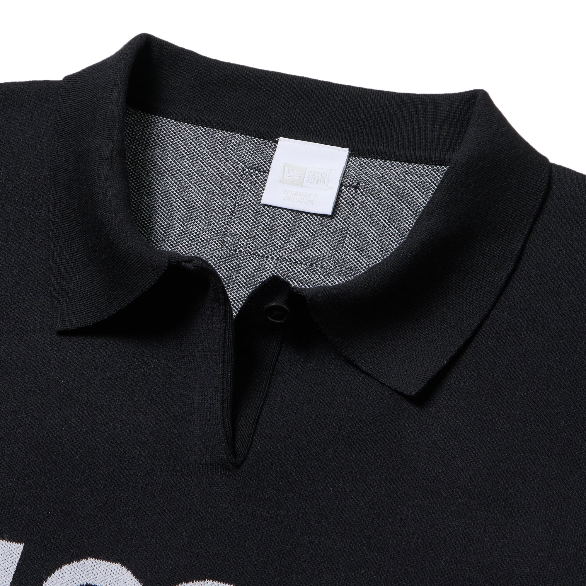 Women's 長袖 ニット ポロシャツ 1920 ブラック | ゴルフ | ニューエラ