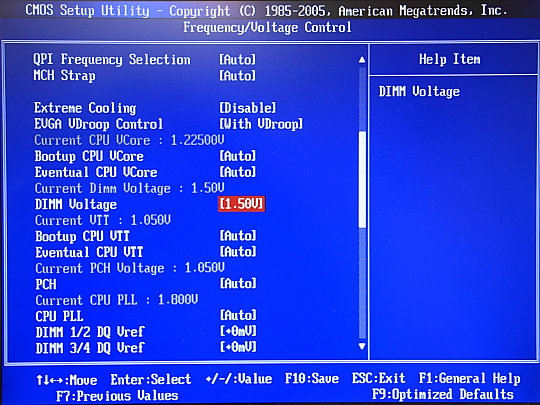 EVGA P55 FTW メモリ設定ガイド | OCMEMORY | オーシーメモリ