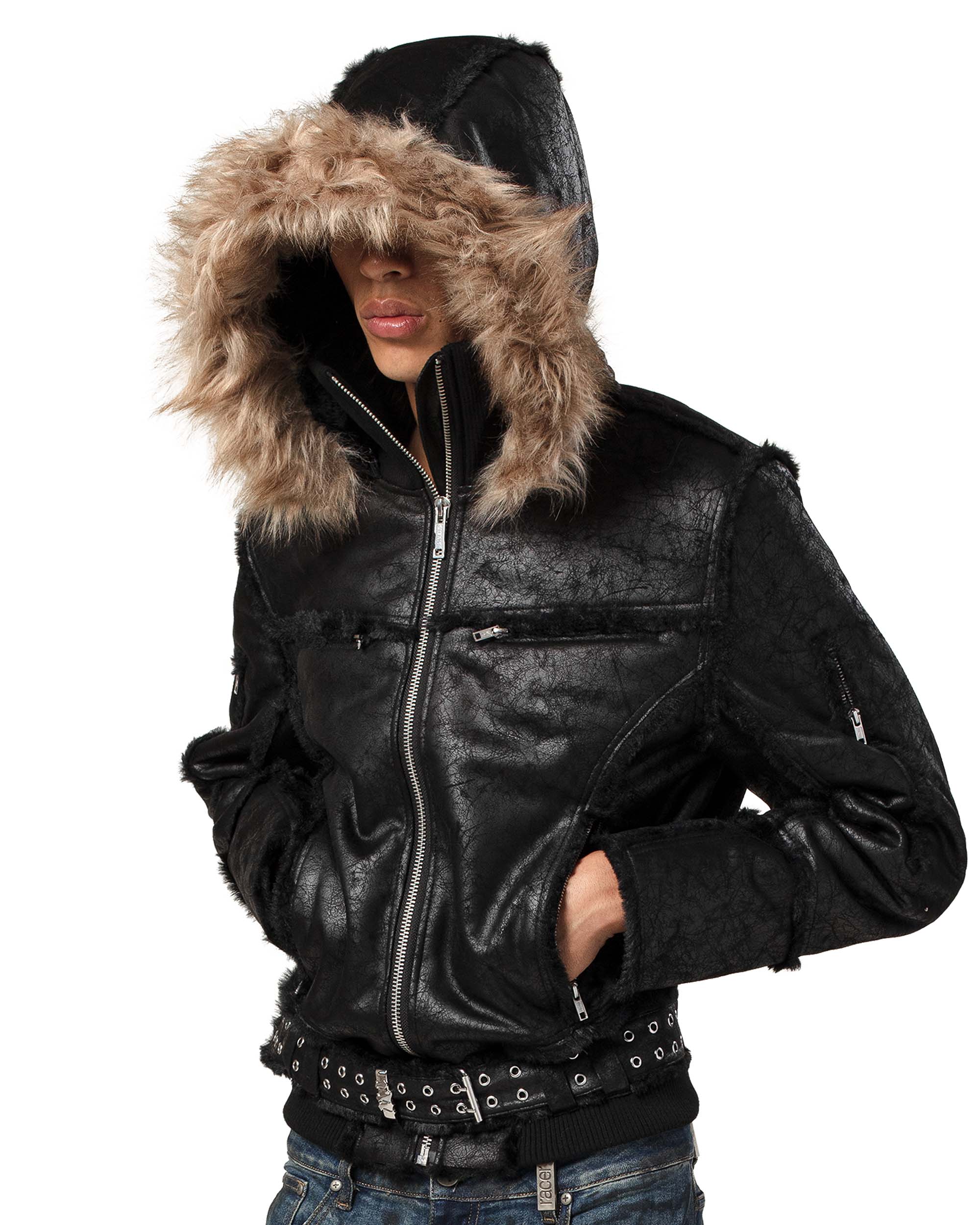 Black Sheepskin Jacket – Racer Worldwide