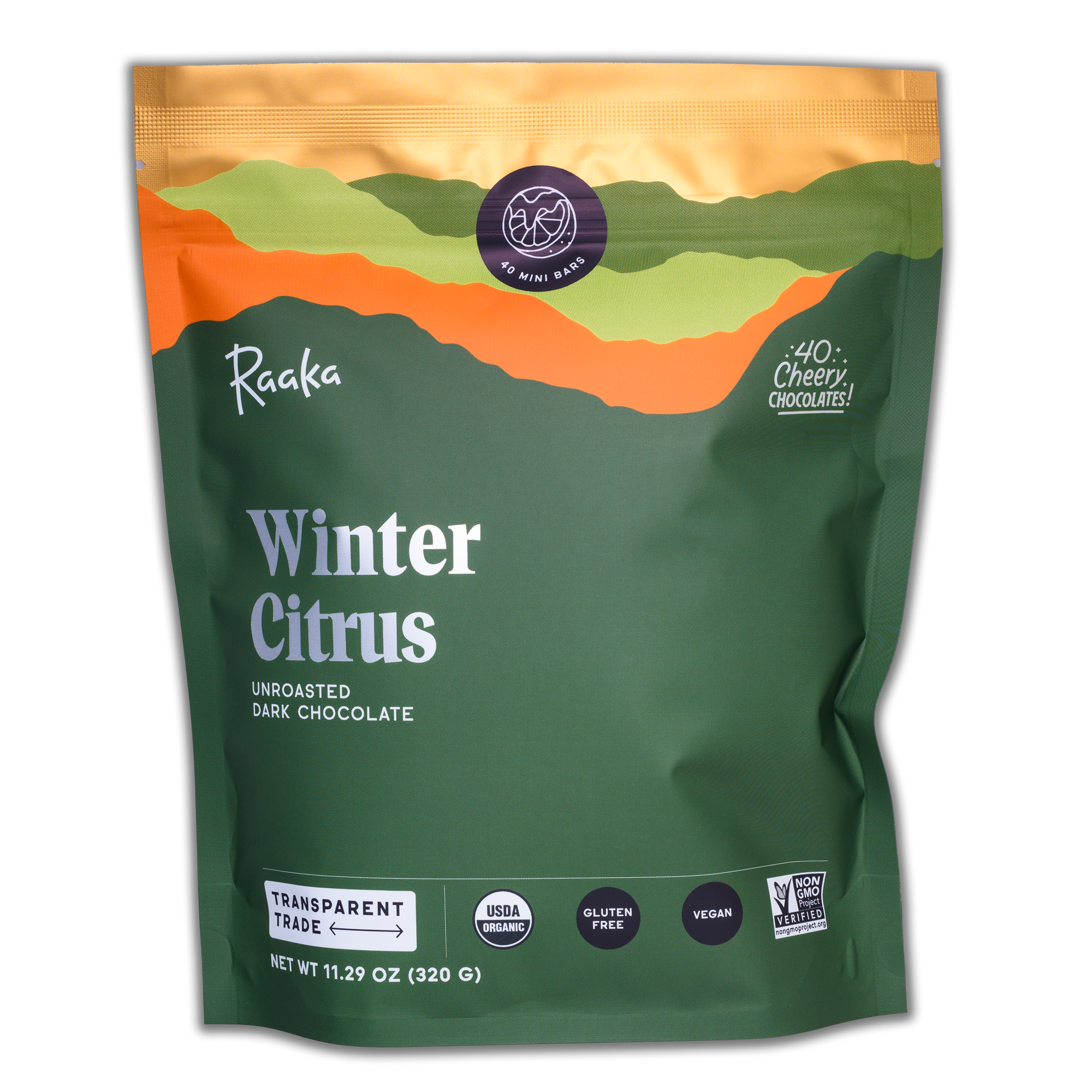 Winter Citrus Minis Bag | Dark Chocolate Snacks | Holiday