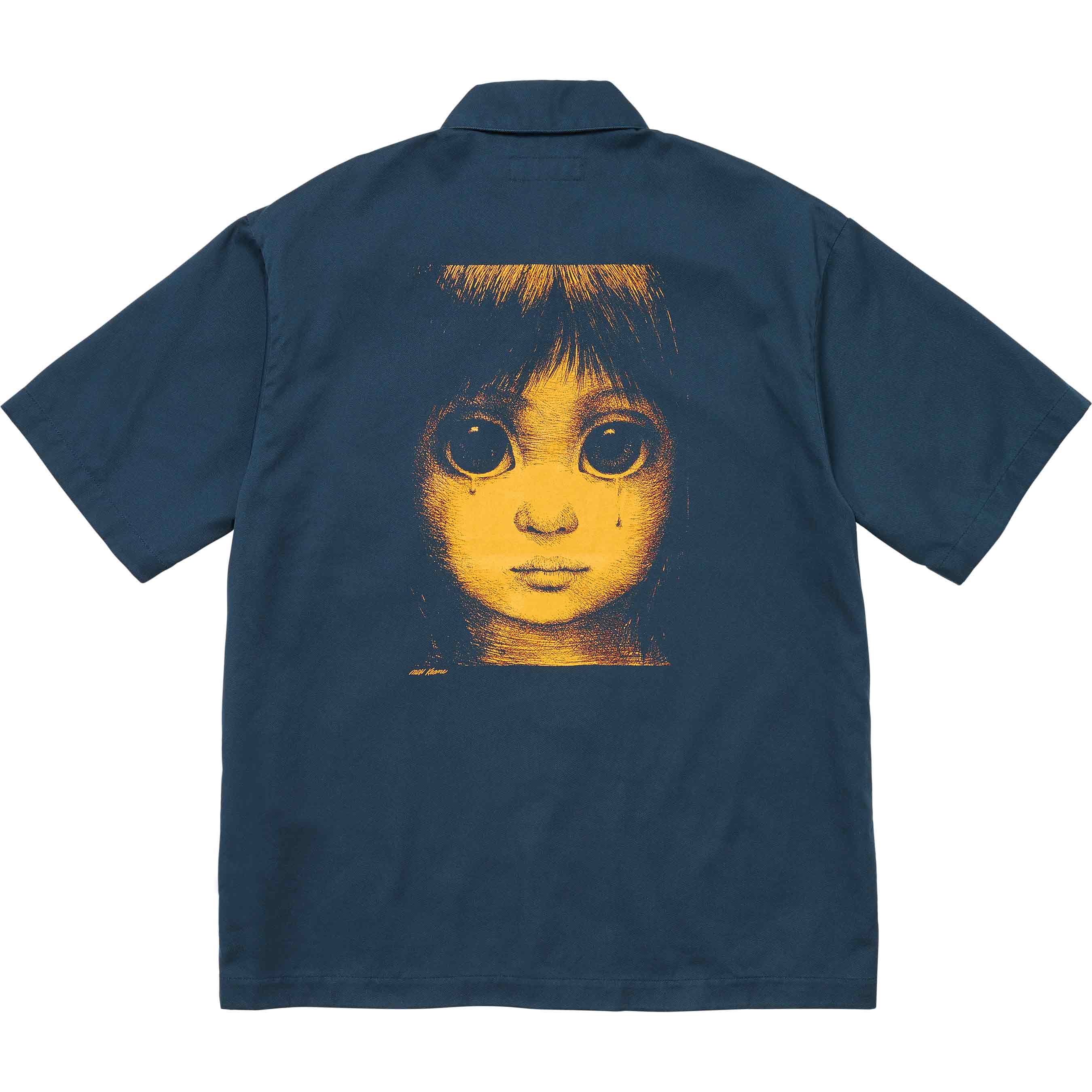Supreme Margaret Keane Teardrop S/S Work Shirt Light Navy – RIF LA