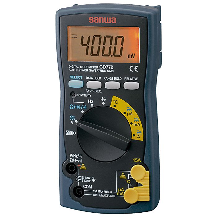 Sanwa CD772 | Digital Multimeter with Backlight & Temperature