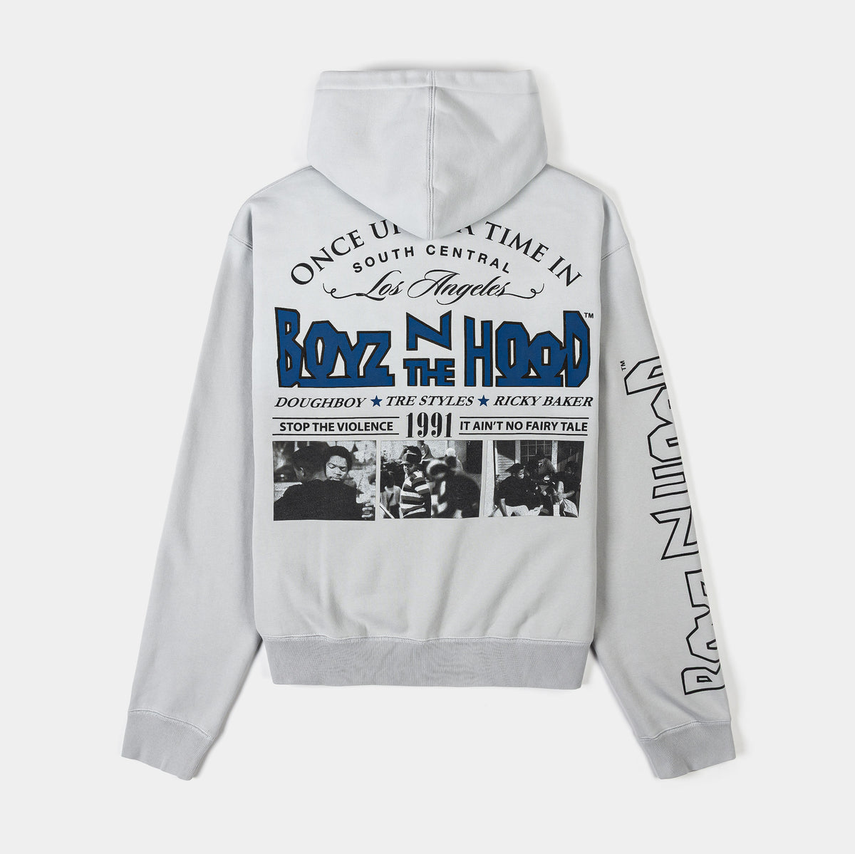 Shoe Palace SP x Boyz N The Hood Zip Up Mens Hoodie Grey Blue