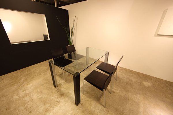 ダイニングテーブル クリアガラス