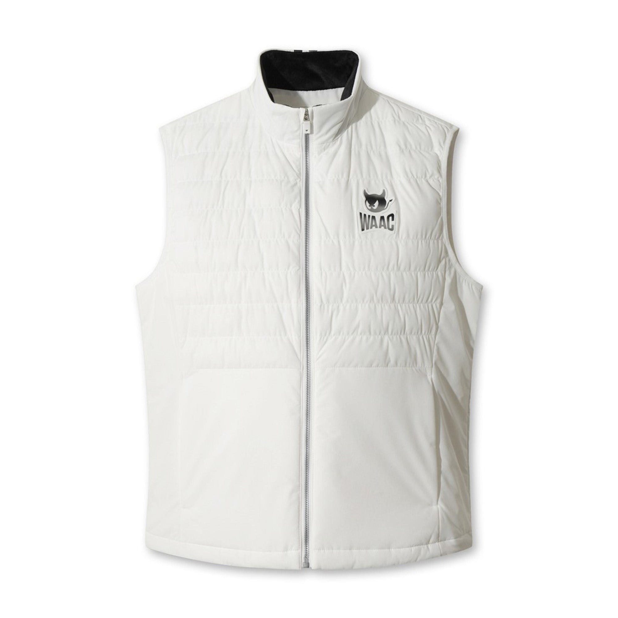 MEN パデッドフルジップベスト ホワイト