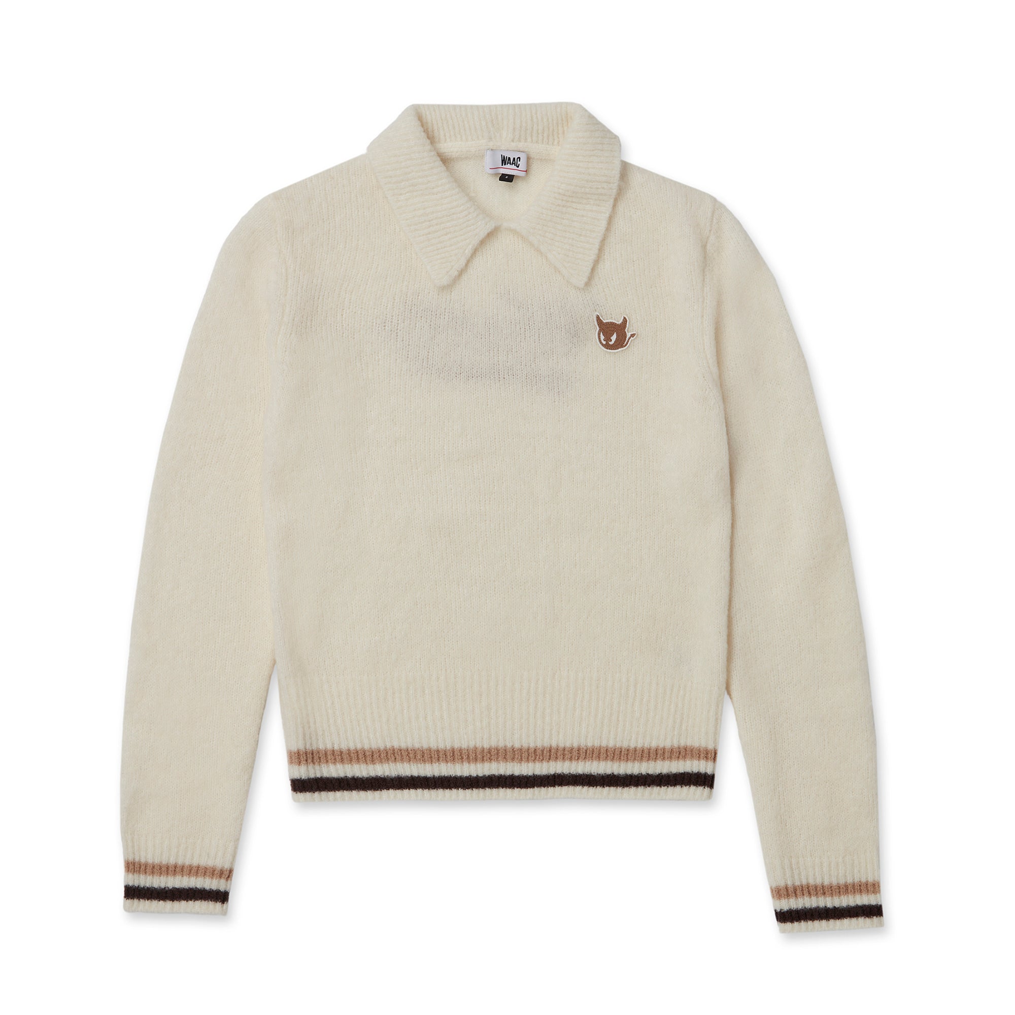 WOMEN ブークレカラーニット アイボリー