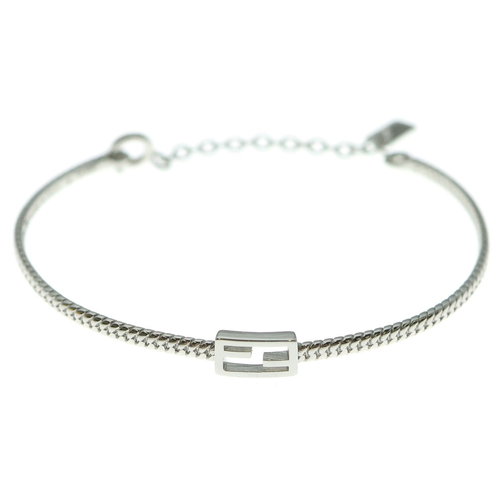 FENDI(フェンディ) バゲット バングル FFロゴ ブレスレット シルバー