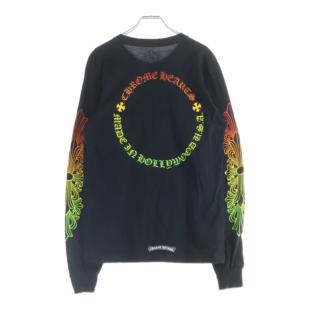 CHROME HEARTS(クロムハーツ) FLRL CRS HORSESHOE LS TEE 袖フローラル