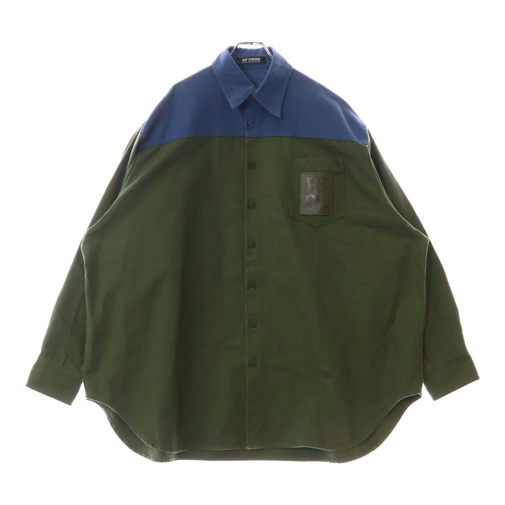 RAF SIMONS(ラフシモンズ) 22AW Oversized bicolor denim shirts
