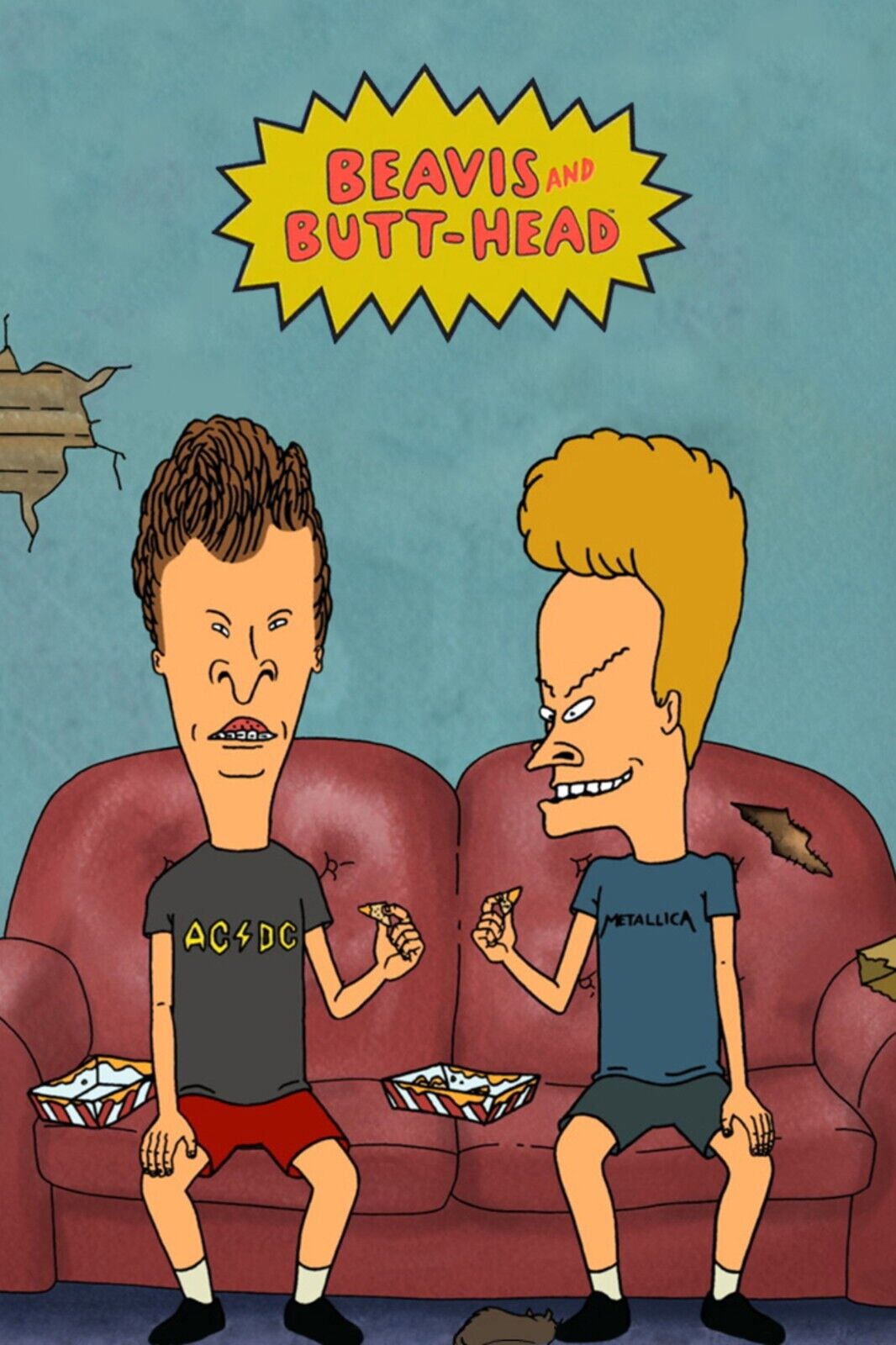 Poster - Beavis And Butt-head Poster 90s Mtv Animated Series Wall