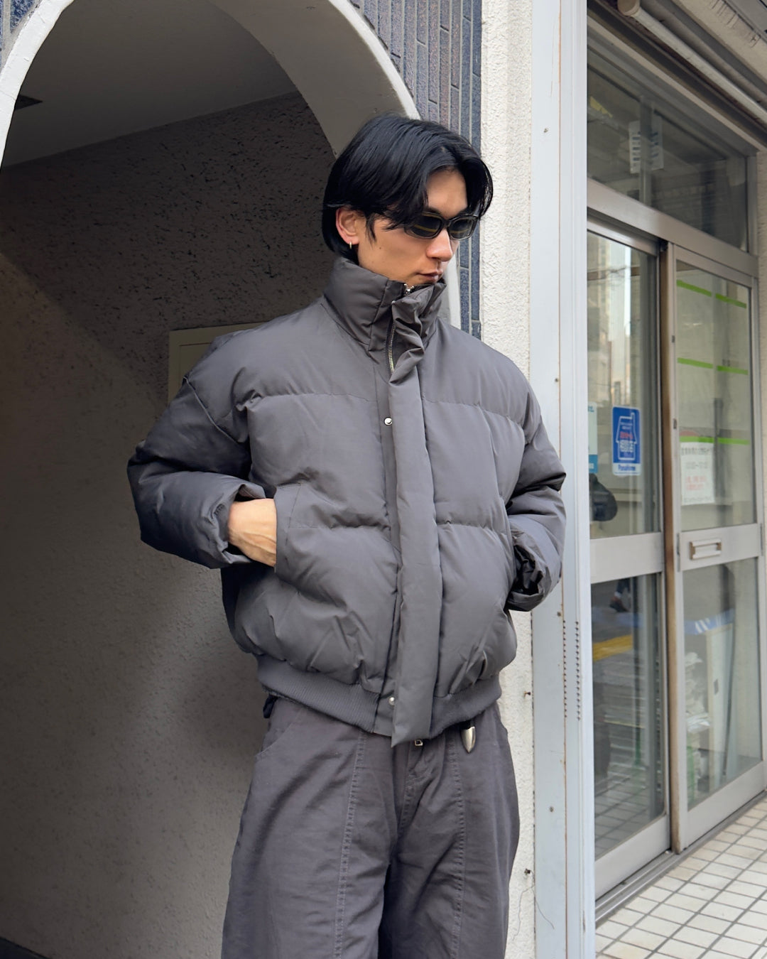 即納】ダークグレー クロップドダウン NA1109 – YOLO（ヨロ