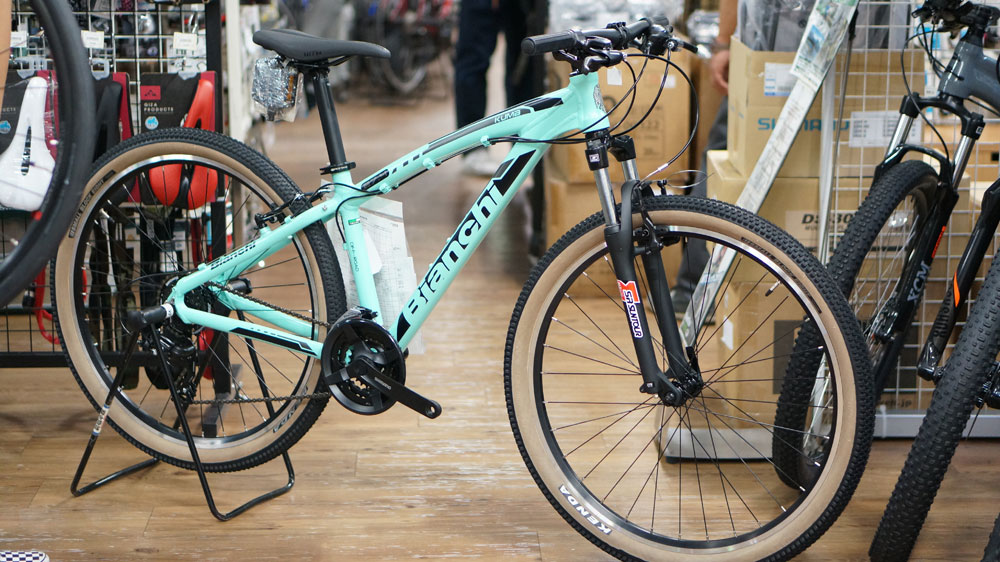 みどりの日】入門用にピッタリなビアンキMTB、在庫あります