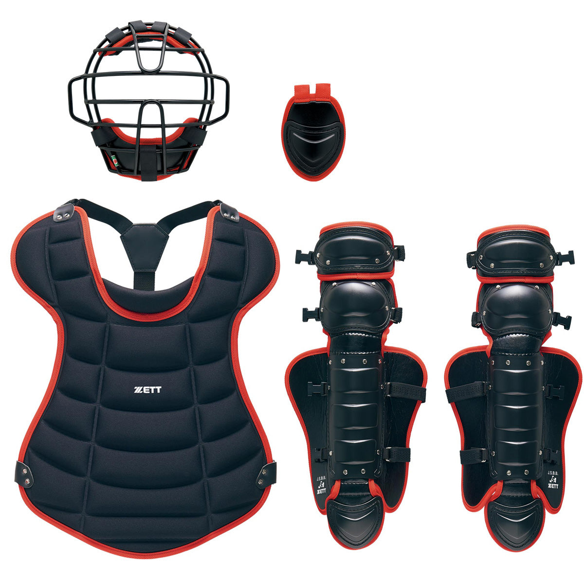 ジュニア軟式・ジュニアゴムソフト用防具4点セット | 【ZETT】ゼット
