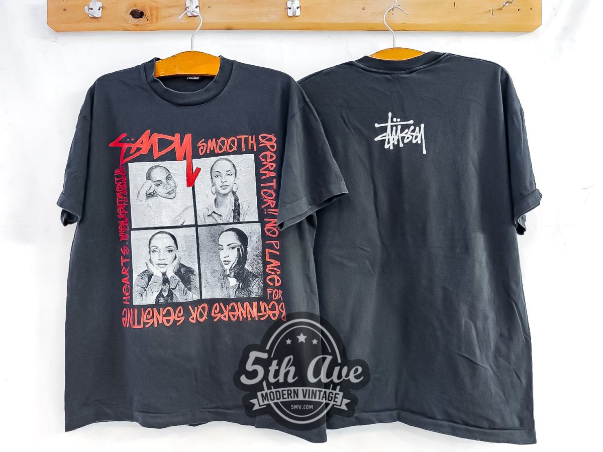 Sade X Stüssy 'Smooth Operator' - Vintage Reprint Band T-Shirt