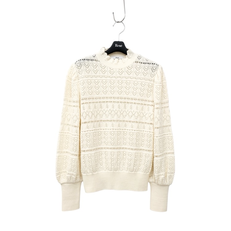 Rene ルネ 透かし編み ニットトップス 6342170 | ブランド服の宅配買取