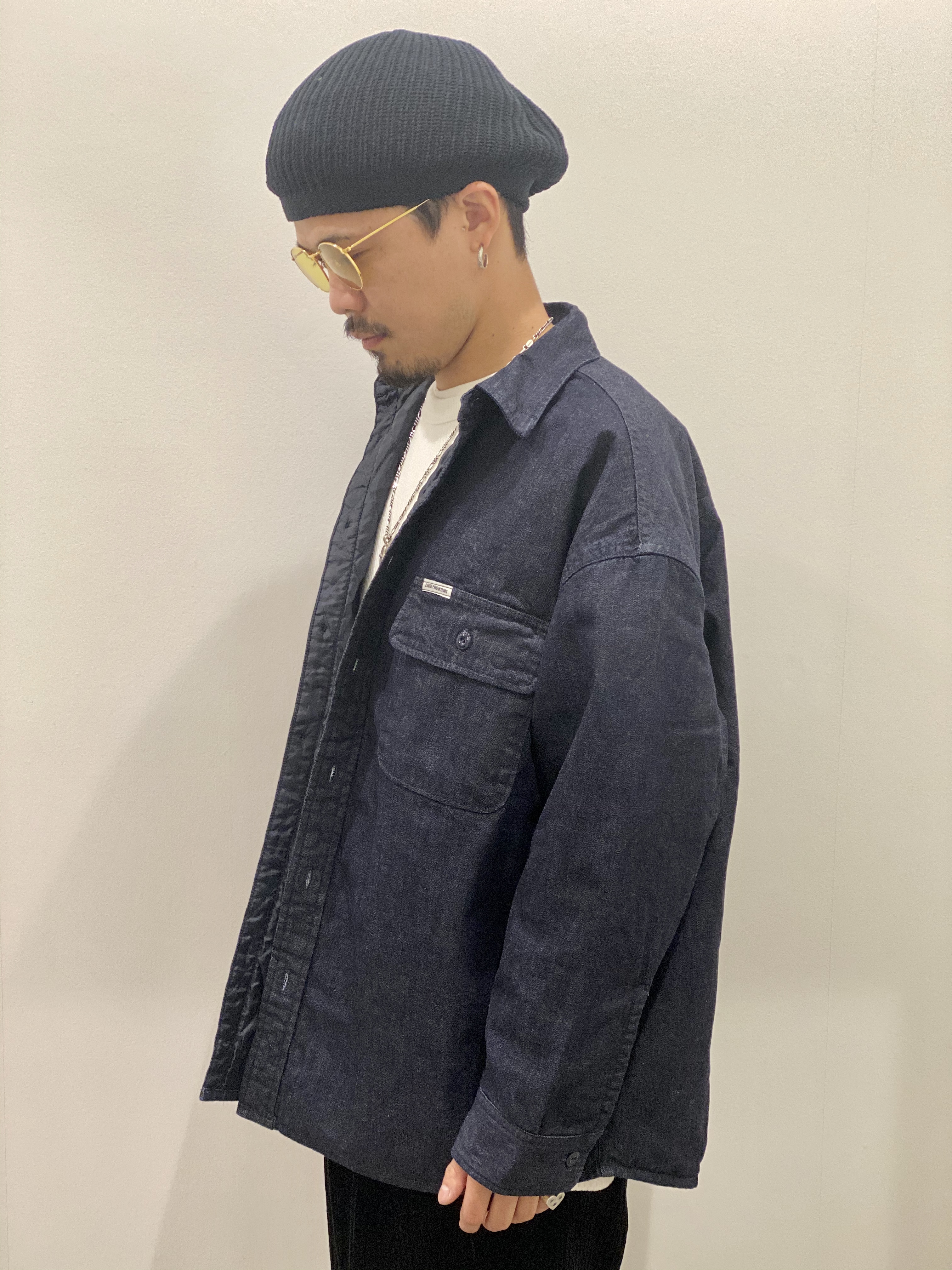 COOTIE / Denim Quilting Shirt Jacket -Indigo- | 80-HACHIMARU-