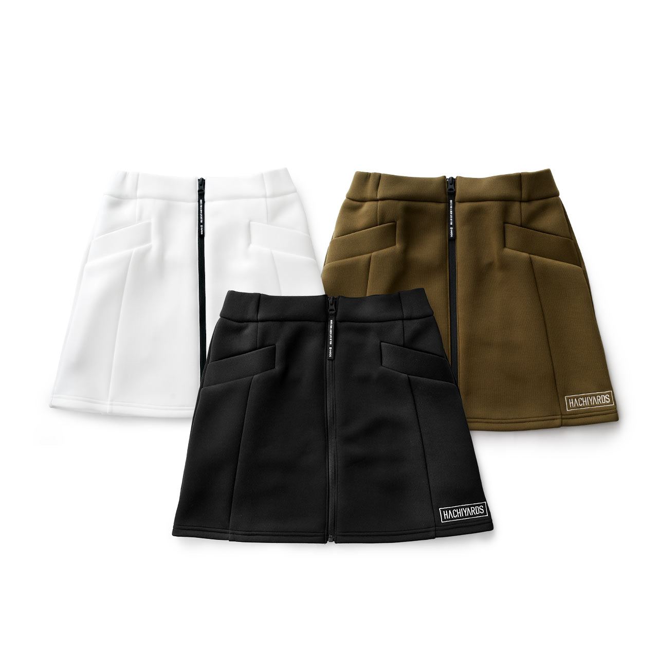 8YARDS / Zip Front Skirt